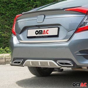 Honda Civic Tailgate Trim - Omac - S.Steel - Gloss Silver - 2016